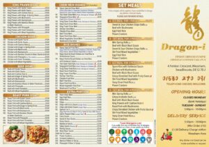 new dragon express menu